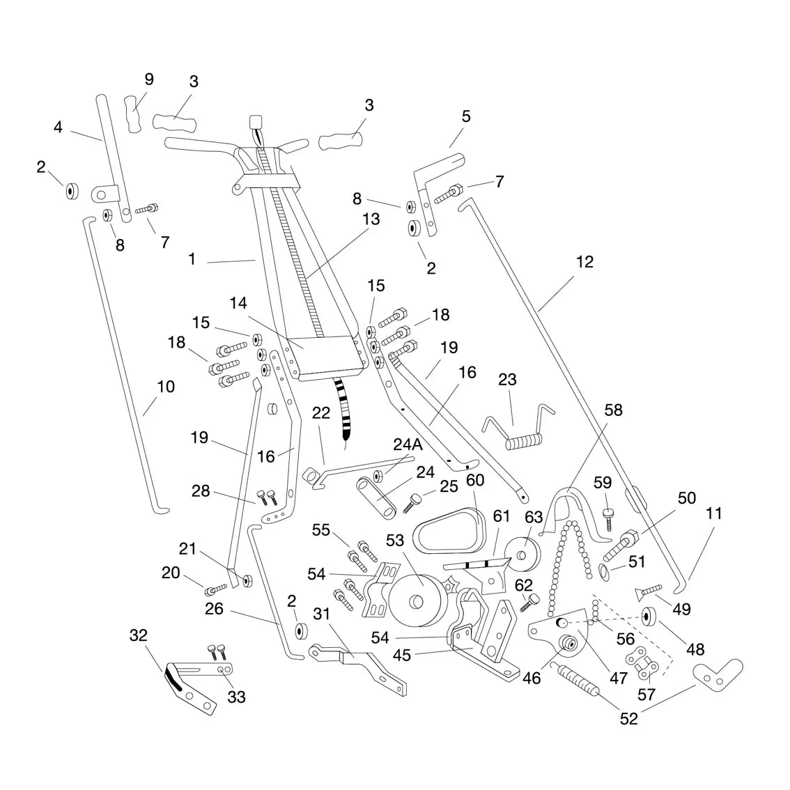 20" McLane Mowers Upper Section